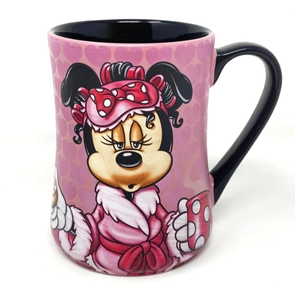 Disney Parks Exclusive Minnie Mouse Ceramic Coffee Mug "Mornings Aren't Pretty". - Picture 1 of 4